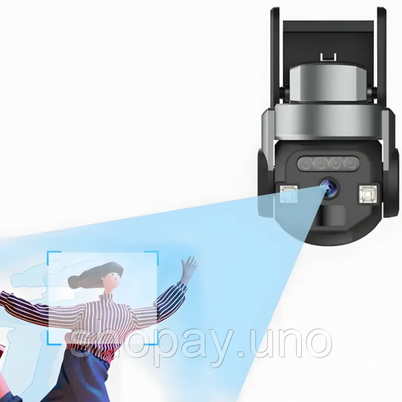 Камера наружная уличная поворотная WIFI CyberGuard OUTDOOR Q-812 FULL-HD 5Mp IP66 датчик движения | Зображення 1