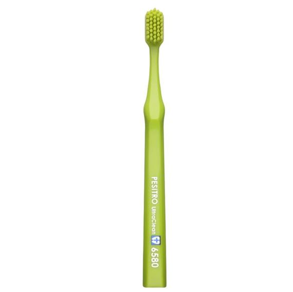Зубна щітка Pesitro 6580 Ultra Soft зелена з салатовим (м’яка із серії Premium)