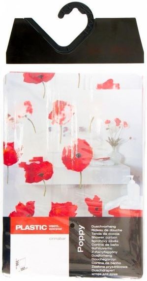 Шторка для ванной и душа Spirella Poppy 180x200 см, водоотталкивающая PEVA, 10.42344 | Зображення 2