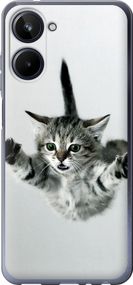 Чехол на Realme 10 Летящий котёнок "2322u-2946-17620"