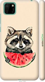 Чохол на Huawei Y5p Єнотик з кавуном "4605m-1936-2448"