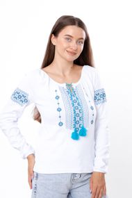Вишиванка жіноча Носи своє 50 Блакитний (p-571-49298)