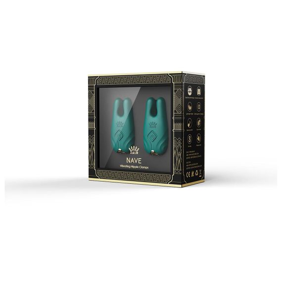 Смартвибратор для груди Zalo - Nave Turquoise Green, пульт ДУ, работа через приложение Sex Aura | Зображення 6