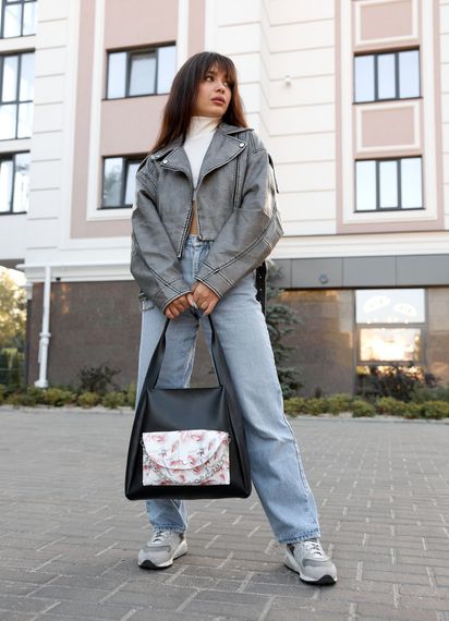 Женская сумка Sambag HOBO BLISS Черная 34 х 31 х 12 см (53453713) | Зображення 6