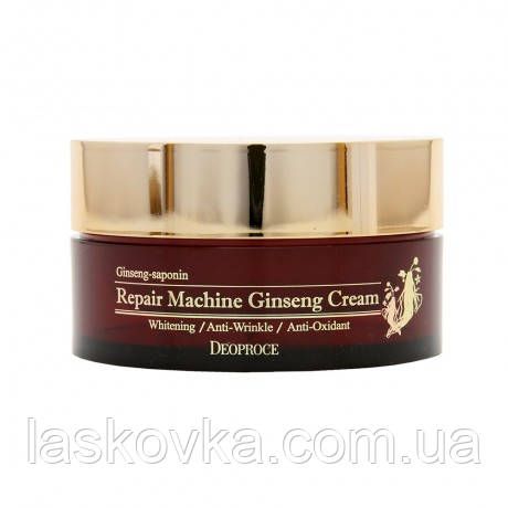 Мультифункційний антивіковий крем із женьшенем Deoproce Repair Machine Ginseng Cream | Зображення 4