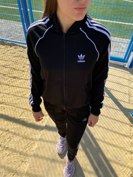 Костюм у стилі Adidas чорний | Зображення 4