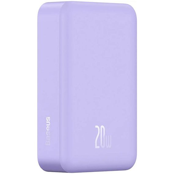 Портативний ЗП Power Bank Baseus Magnetic Mini OS 20W c БЗП 10000 mAh (PPCX110105) Purple | Зображення 2