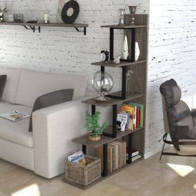 Стеллаж-перегородка Loft Design L-160 дуб палена