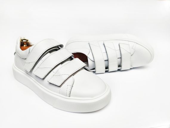 Білі шкіряні кеди 45 розмір | Зображення 1