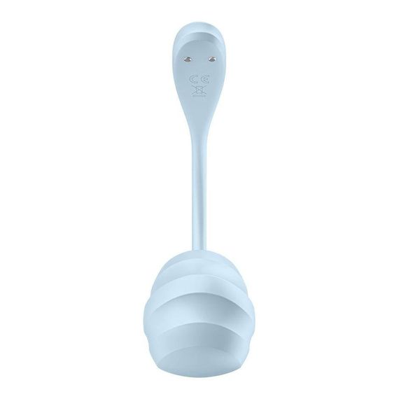 Смарт-віброяйце Satisfyer Smooth Petal Connect App Light Blue | Зображення 1