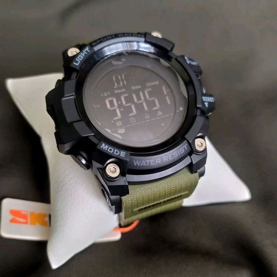 Чоловічий годинник Skmei 1384 Black-Military Wrisband | Зображення 3