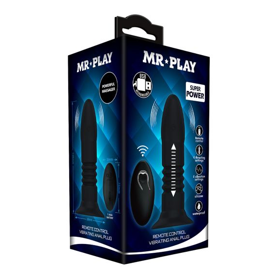 Анальна пробка - Mr.Play Remote Control Vibrating Anal Plug | Зображення 9