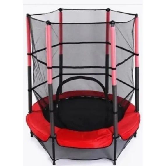 Батут дитячий для дому TILLY BT-RJ-0072 із захисною сіткою діаметр 140 см до 100 кг | Зображення 1