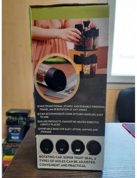 Набор из 12 вращающихся баночек для специй Especia Conjunto De Abastecedor | Зображення 2