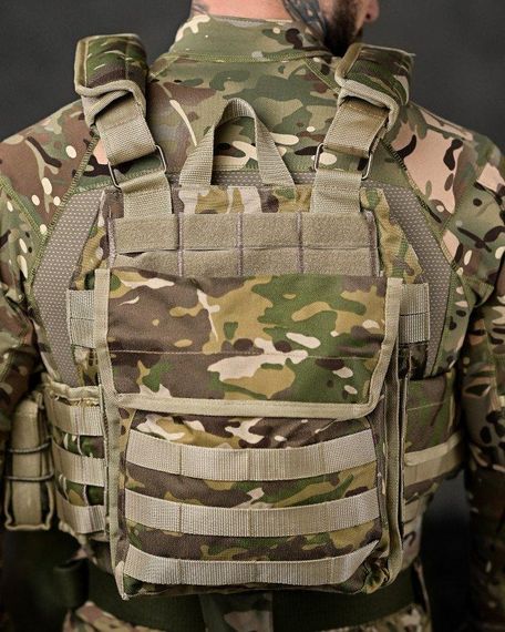 Плитоноска 4 быстрых сброса  Cordura мультикам ВТ7929 | Зображення 9