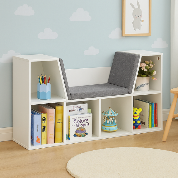 Шафа-органайзер Costway Kinder із подушкою для сидіння