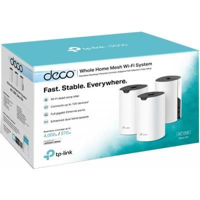 Точка доступа Wi-Fi TP-Link DECO S4 3 pcs AC1200, 2xGE LAN/WAN, MESH (DECO-S4-3-PACK) | Зображення 2