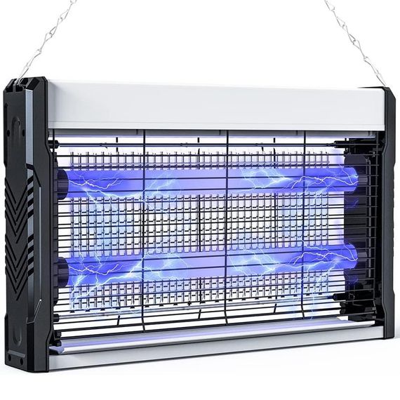 Ловушка для насекомых с UV подсветкой Mosquito trap WD-243 2200V (39,5cm) Black / White | Зображення 1