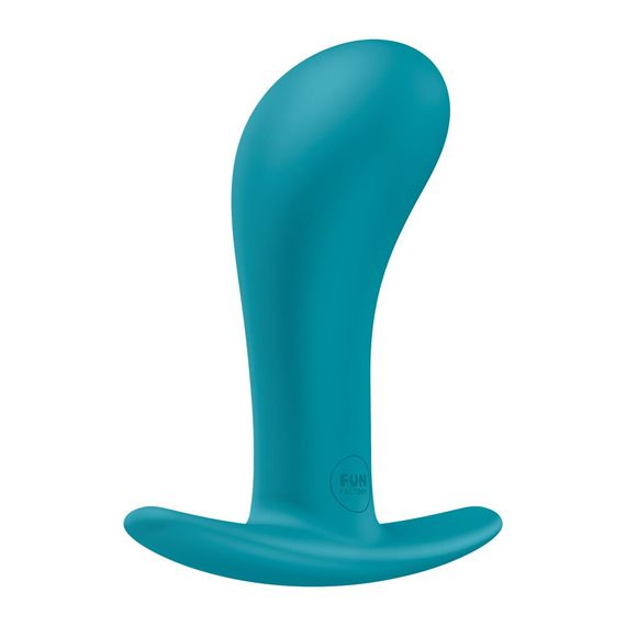 Анальна пробка Fun Factory BOOTIE L Aquamarine, діаметр 3,8 см, тонкий обмежувач | Зображення 2
