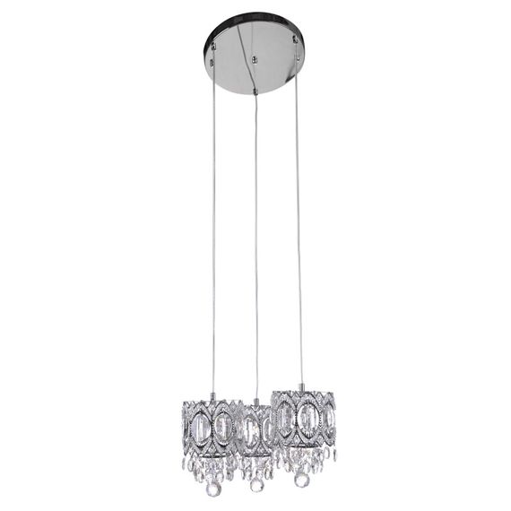 Люстра подвесная хрустальная LED 21W NW CH (BR-01455S/3)