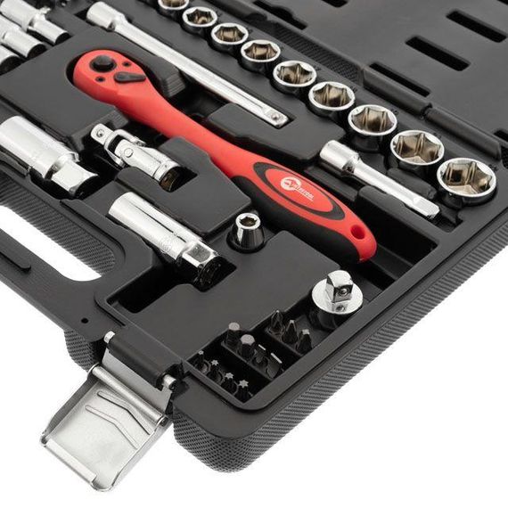 Професійний набір інструментів 3/8", 39 од., Cr-V INTERTOOL ET-6039 | Зображення 5