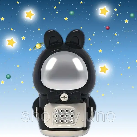 Детская электронная Копилка Сейф Космонавт с кодовым замком Little Space Rabbit Piggy Bank | Зображення 2