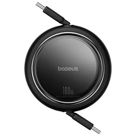 Дата кабель Baseus Free2Draw Mini Retractable Type-C to Type-C 100W (1m) (P10364500) Cluster Black