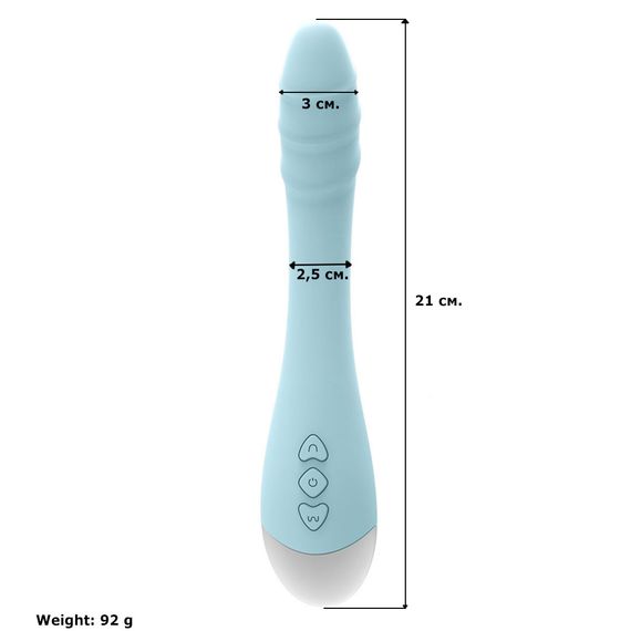 Вібратор Babydoll Універсальний. Голубий 1218-2 | Зображення 1
