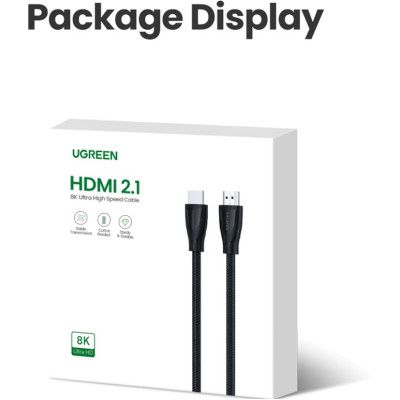Кабель мультимедийный HDMI to HDMI 3.0m V2.1 HD140 Ugreen (80404) | Зображення 4