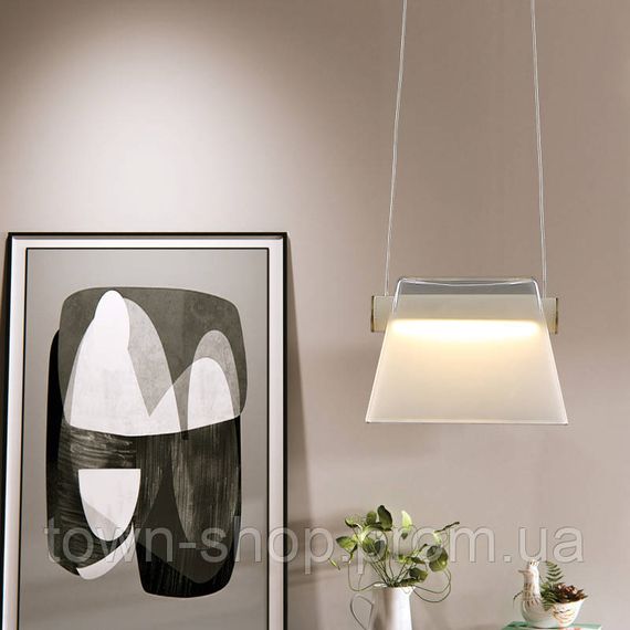 Люстра потолочная LED CO7-FR-k Белый 30-150х21х10 см. | Зображення 3
