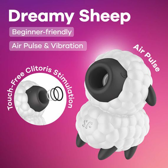 Вакуумный клиторный стимулятор Satisfyer Dreamy Sheep Sex Aura | Зображення 1