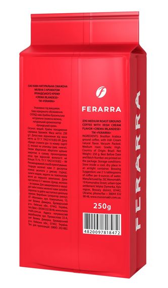 Кофе молотый Ferarra Crema Irlandese 250 г | Зображення 1