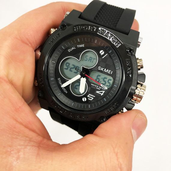 Годинник наручний чоловічий SKMEI 2065BKWT, водонепроникний чоловічий годинник, чоловічий спортивний | Зображення 1
