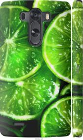 Чохол на LG G3 D855 Зелені часточки лимона "852c-47-2448"