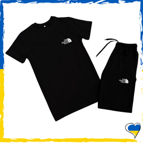 Комплект шорти The North Face + футболка TNF чорна. Комплект S M L XL XXL