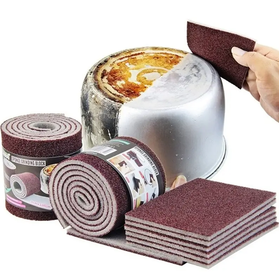 Абразивная губка для чистки посуды sandpaper AND-5599 | Зображення 1