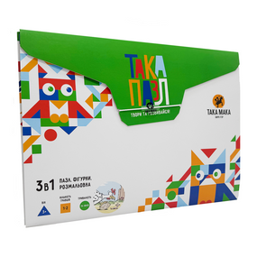 Детские Пазлы 3 в 1 "Зеленая, курочка" Такая Мака 960209 20 элементов