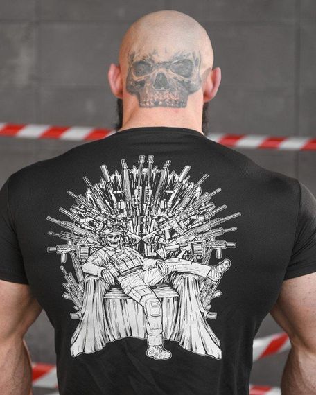 Тактична потоотводна футболка SABUR трон чорна НП5192 | Зображення 3