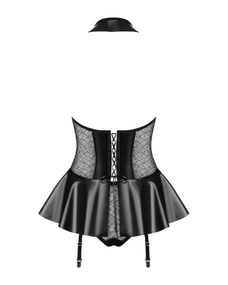 Корсет Obsessive 859-COR-1 corset Черный L/XL | Зображення 4