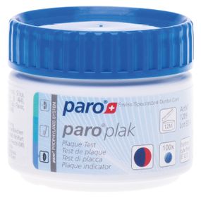 2-колірні таблетки для індикації зубного нальоту paro® PLAK, 1 уп. x 100 шт.
