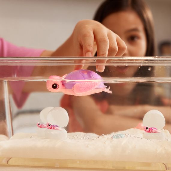 Інтерактивний ігровий набір Мама черепаха із сюрпризом Pets & Robo Alive 9560 "Mama & Baby Surprise" | Зображення 3