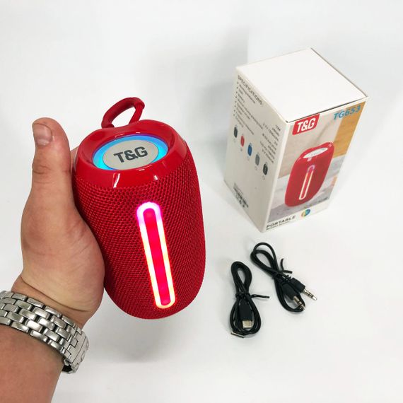 Bluetooth стерео колонка з радіо TG653, Бездротова блютуз колонка в дорогу Гучна Bluetooth QG-94 | Зображення 3