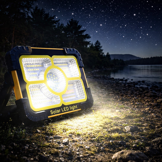 Ліхтар акумуляторний 30W, 3600mAh, Working Lamp JN-882 / Прожектор світлодіодний / Лампа на сонячній панелі | Зображення 1
