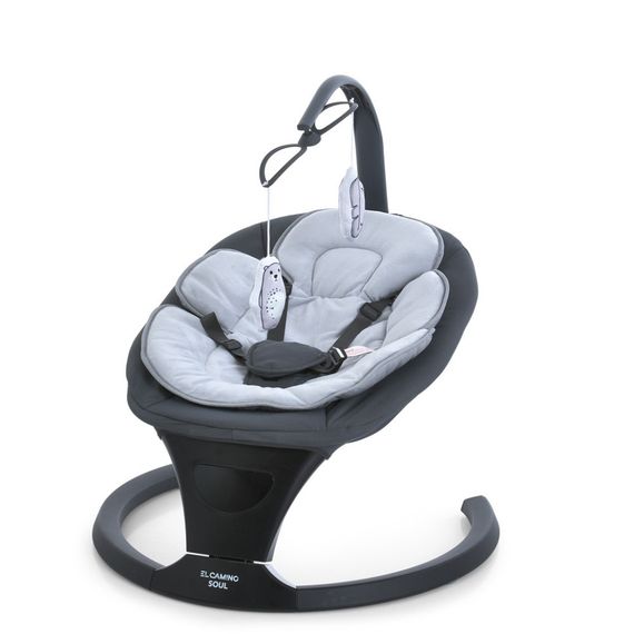 Укачивающий центр-шезлонг SOUL ME 1175 Dark Gray