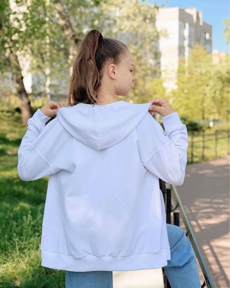 Худі для дівчинки (підлітковий) Носи своє 164 Білий (p-14115-158610) | Зображення 6