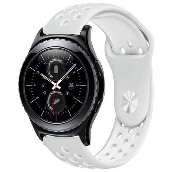 Спортивный ремешок Primo Perfor Sport для часов Samsung Gear S2 Classic SM-R372 / R735 - Grey&White