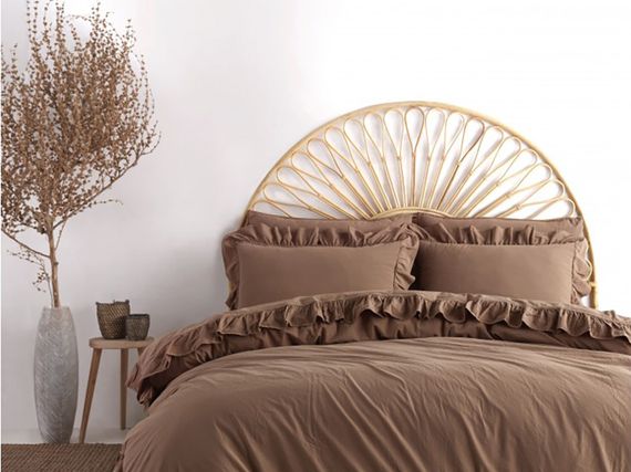 Постельное белье Limasso Stonewashed Exclusive Ranforse 200 х 220 см Wood Smoke