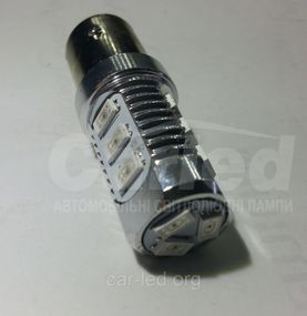 Светодиодная автолампа 1156(P21W)-S25-BA15s 12 5630SMD (250Lm) Yellow одноконтактная