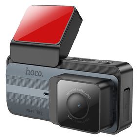 Відеореєстратор Hoco DV12 2K display + GPS (with rear camera) Silver gray