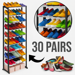 ОЧЕНКА! Полиця для взуття на 30 пар Amazing Shoe Rack (Плохе паковання 2726)